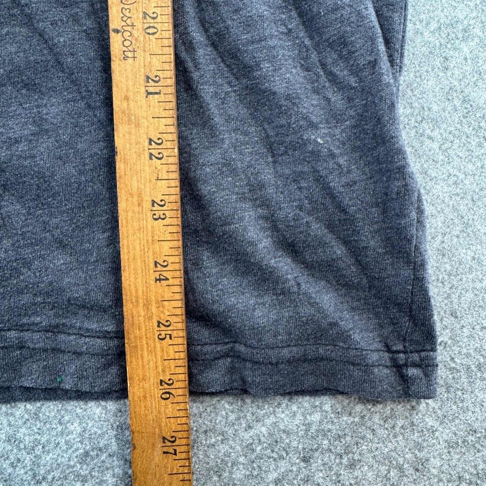 Hollister T-Shirt Mens M 1922 Applique Logo Charcoal Gray Heathered EUC - Picture 6 of 7